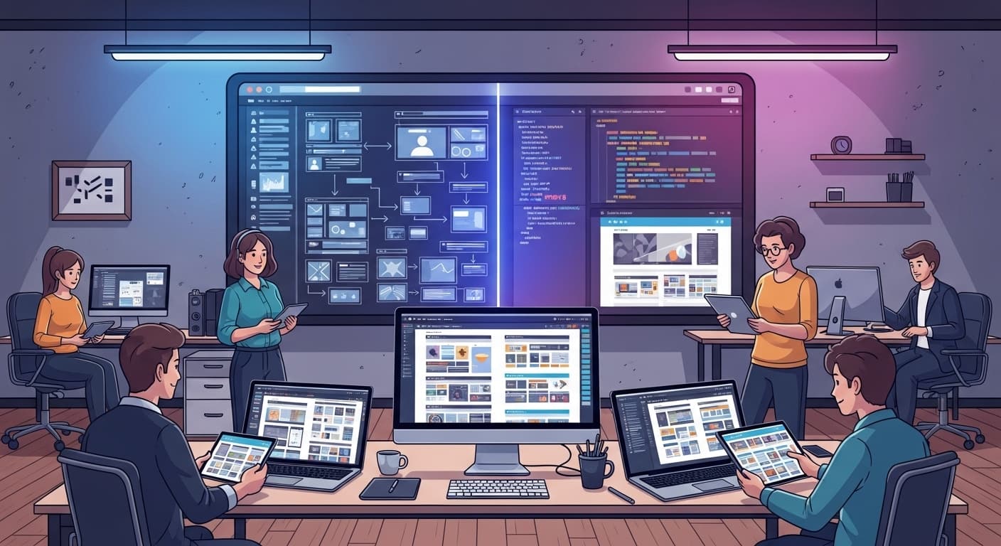 Website development dashboard